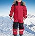 Ayolanni 6t snow suit Snow Suit for Kids Fashion Boys One Piece Snowsuit Girls Ski Outfit Waterproof Snowboard Suit Teen Winter Clothes Red 8 Years