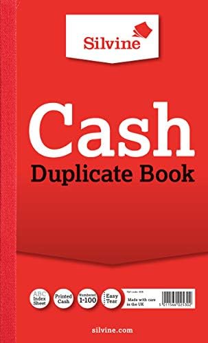 Silvine Duplicate Invoice Book - Numbered 1-100 with index sheet (210 x 127mm)