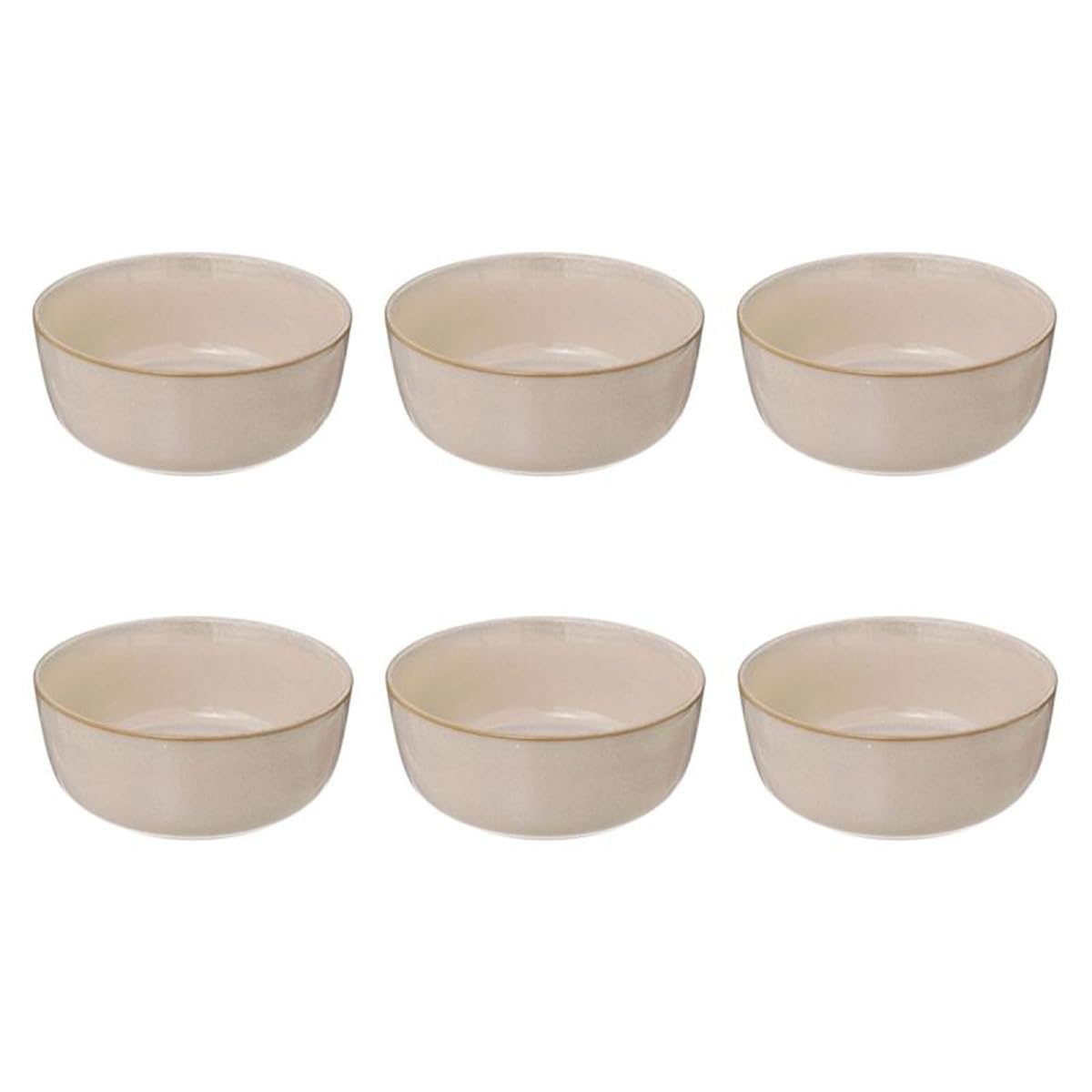 Paris Prix Secret de Gourmet - Lot de 6 Coupelles Terre Inconnue 15cm Beige