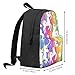 Imagen de ADAhgu Mochila de gran capacidad con estampado de unicornios en rayas