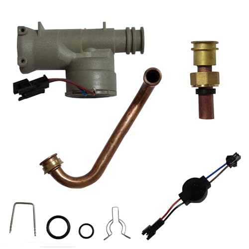 Kompletter Wassergenerator für Gas-Durchlauferhitzer Badezimmer, inklusive Hydrogenerator, Kupferrohr, Ventile und Zubehör