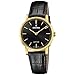 Produktbild Festina Uhr Für Damen F20017/3 Swiss Made Gold Edelstahl Case SchwarzLeder Band
