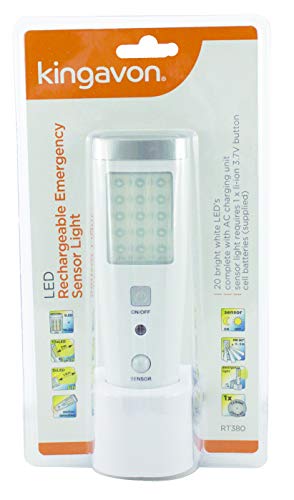 Kingavon BB-RT380 Lampe à capteur d'urgence rechargeable 20 LED