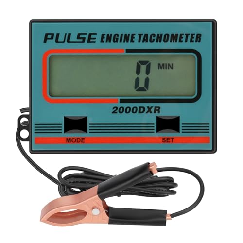 Digital Tachometer, Small Engine Tachometer Chainsaw Tachometer, 2 Stroke 4 Stroke Inductive RPM...