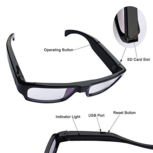 Rerbo SM20 Camera Glasses, 1080P Hd Outdoor Camera Video Glasses thumb #3