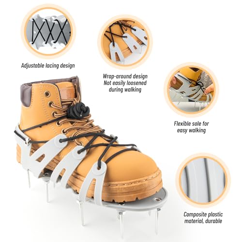 Zapatos aireadores para césped con picos, talla única miniatura 3