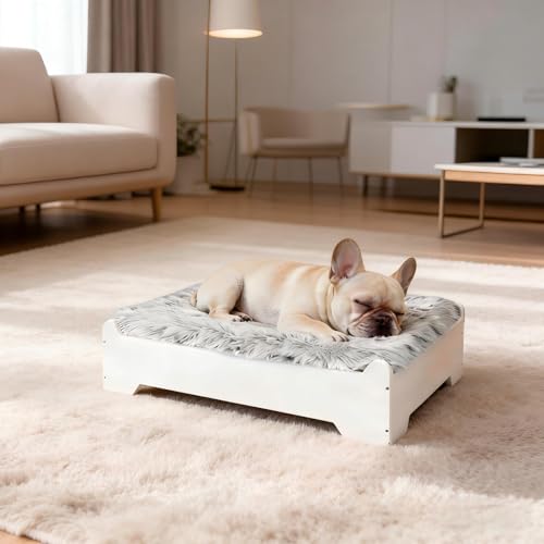 Cloudberg Small Wooden Raised Dog Bed