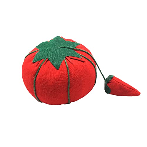 Fbshicung 2.75"Red Pin Cushion Tomato With A Small Pepper Emery Sewing Needle Pin Needle Holder For Diy Handcraft Tool #TOP23