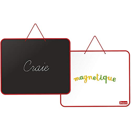 Jeujura - 8783-Tableau en Bois-Ardoise Reversible - 62 x 50