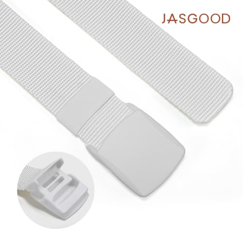Image of JASGOOD Nylon Canvas Breathable Military Tactical Men Waist Belt With Plastic Buckle