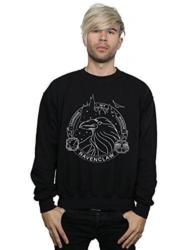 Image of Harry Potter Men's Ravenclaw Seal Sweatshirt Black XXX-Large