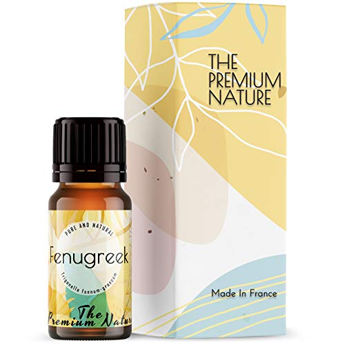 The Premium Nature Fenugreek Essential Oil for Cleanses Skin, Hair Growth - Topical Use for Acne and Moisturises Skin - Reduce Dandruff and Hair Loss - Pure Therapeutic Grade for Aromatherapy 10 - ml