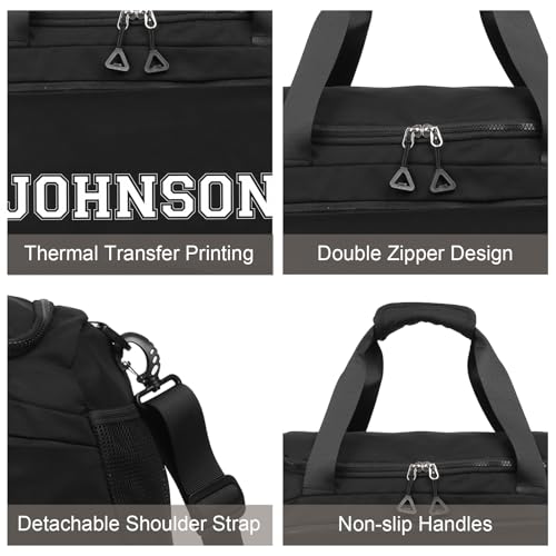 Personalized Duffel Bag with Wet/Dry Separation
