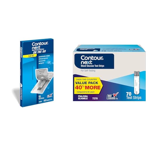 Image of Ascensia CONTOUR NEXT Blood Glucose Test Strips, 85 Count (70pk + 15pk)
