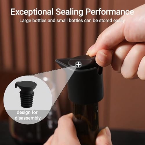 Bouchon de vin en silicone étanche pour bouteille de champagne - 4