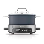 Ninja MC1101 Foodi Everyday Possible Cooker Pro, 8-in-1 Versatility, One-Pot Faster Cooking Replaces 10 Tools, Family-Sized Capacity with Adjustable Temp Control, 6.5 quarts, Midnight Blue