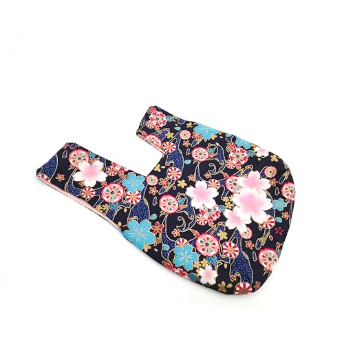 Bolso de muñeca de algodón con patrón japonés miniatura 4
