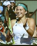 Jelena Ostapenko Signed 8x10 Photo Autographed BAS #BH027568 - Autographed Tennis Photos