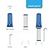 Ecosoft Countertop Water Filter System for Faucet Mount with Extra Filtration Cartridge - Blue