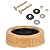 9pcs Toilet Wax Ring Replacement Kit Compatible with 3in/4in Drain Pipes, Universal Flanged Wax Toilet Ring with Gasket Nuts Bolts for Toilets Leak Repair and Smell Prevention