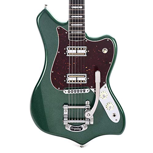 Fender Parallel Universe Volume II Maverick Dorado – Mystic Pine Green - Les Beatles, Paul McCartney, John Lennon, RIngo Starr, George Harrison Fender Parallel Universe Volume II Maverick Dorado - Mystic Pine Green