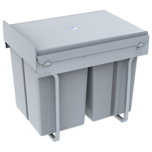 1home Basura del Aparador de la Cocina de Reciclar la Extracción (40 litros)