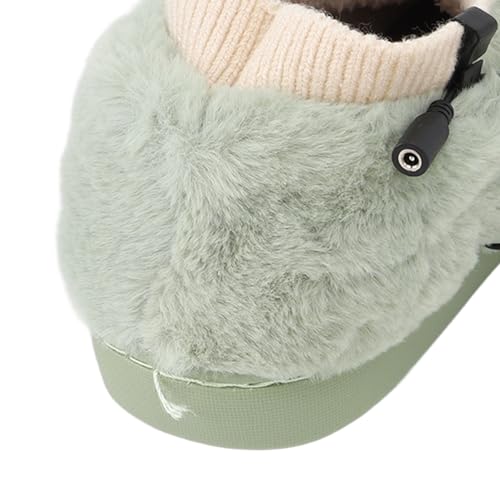 Pantuflas Eléctricas Calefactables con USB Talla 40-41 Verde miniatura 6