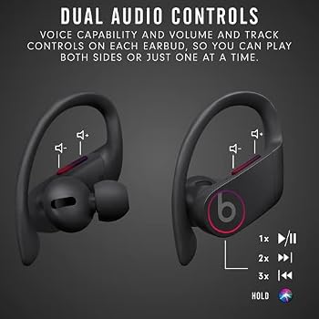 سماعات الأذن اللاسلكية تمامًا Powerbeats Pro - شريحة سماعات الرأس Apple H1،  تقنية ®Bluetooth من الفئة 1، مدة استماع تصل إلى 9 ساعات، قطع أذن مقاومة  للعرق - أسود : Amazon.ae: إلكترونيات