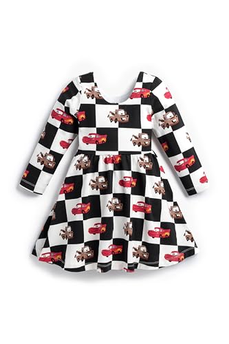 Image of monica + andy Short Sleeve Let's Dance Dress, Organic Cotton Playwear Clothes for Girls, Kids, Toddler & Infant Sizes