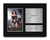 HWC Trading Gal Gadot Batman v Superman Wonder Woman Gifts Printed Signed Autograph Picture for Movie Memorabilia Fans - US Letter Size