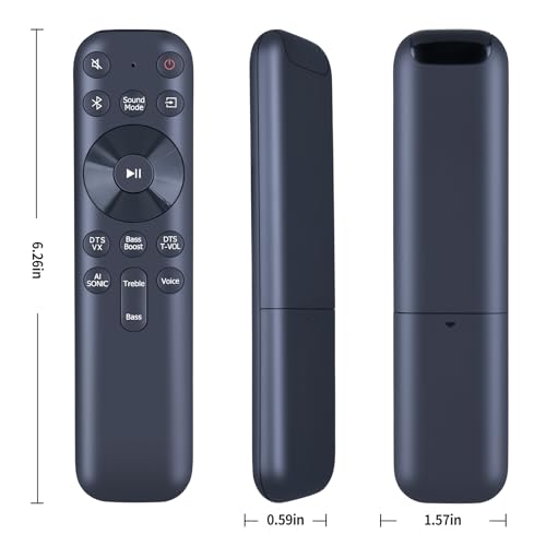 PZL New Replacement Remote Control for TCL S Class 2.1 Channel Sound Bar S4210 S210W - Thumbnail 3