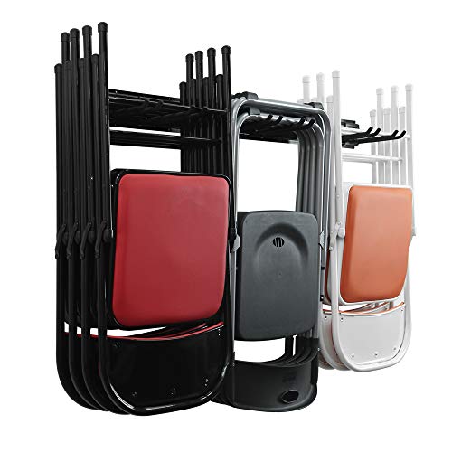 Garage Storage Organization System Wall Mount Rack Heavy Duty Tools Hanger with 6 Hooks 48inch Tracks Max Load 265lb