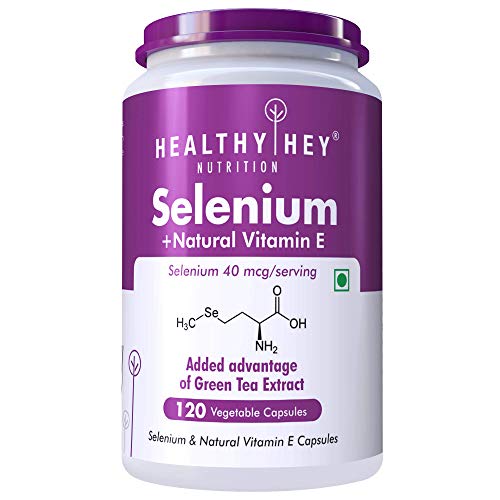 HealthyHey Nutrition Selenium plus Natural Vitamin E, Supports Optimal Health, Antioxidant Supplement, 120 Veg Capsules HealthyHey Nutrition Selenium plus Natural Vitamin E, Supports Optimal Health, Antioxidant Supplement, 120 Veg Capsules