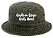 INK STITCH Custom 1505 Denim Washed Design Your Own Logo Texts Stitching Bucket Hats (as1, Alpha, s, x_l, Olive, Large-Extra Large)