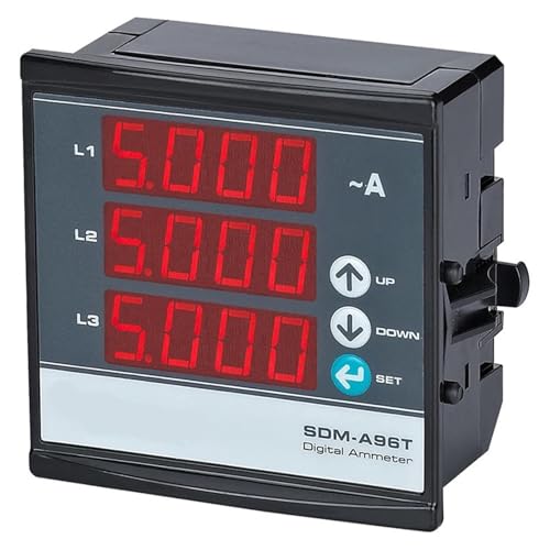 Ampèremètre numérique triphasé SDM-A96T avec 3 transformateurs CT 150A pour un suivi précis 3P 4W
