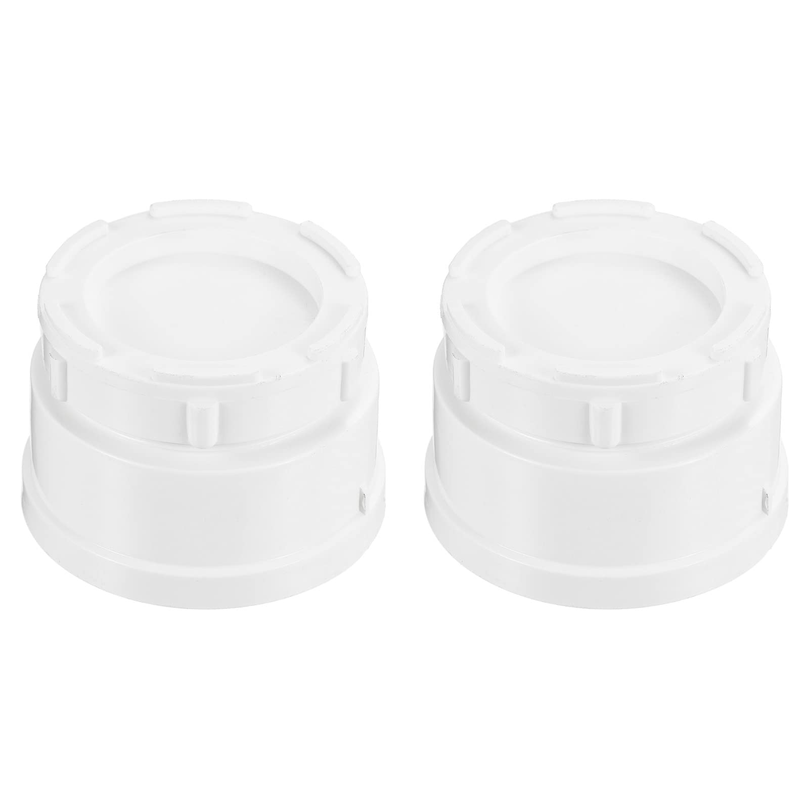 PATIKIL 3"/75mm PVC Pipe End Cap Fitting, 2 Pack Furniture Grade Plug Coupling Socket for DIY Garden
