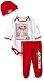 NFL San Francisco 49ers Bodysuit, Pants & Cap Set, 3-6 Months, Red