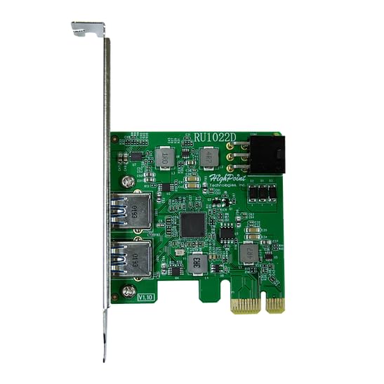 Image of RocketU 1022D PCIe 3.0 x1 2-Port 5Gb /s USB 3.2 HBA