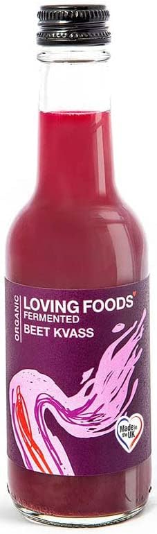 *Organic & Made in the UK* Beet Kvass (250ml) Raw, Unpasteurised & Bursting with Beneficial Live Bacteria (12 x Bottles)