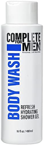 COMPLETE FOR MEN Refresh Hydrating Body Wash - Sulfate Free Mens Body Wash - For all Skin Types - Natural Ingredients Moisturizing Shower Gel For Dry Skin