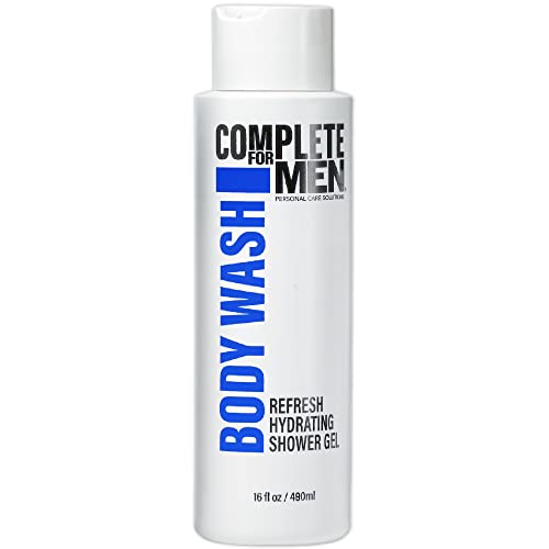 Complete For Men Refresh Hydrating Body Wash - Sulfate Free Mens Body Wash - For All Skin Types - Natural Ingredients Moisturizing Shower Gel For Dry Skin #TOP3