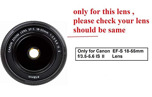 Image of FND Camera Lens Hood Replacement for Canon Camera Lens, Bayonet Mount, Made ABS (Canon EF-S 18-55mm f /3.5-5.6 is II (ONLY) EW 60C)