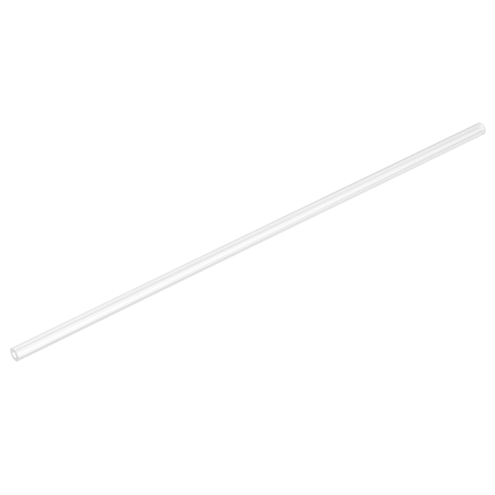 uxcell Rigid Round Clear Tubing 3mm(1/8") ID x 6mm(1/4") OD x 0.8Ft(250mm) Length Plastic Tube