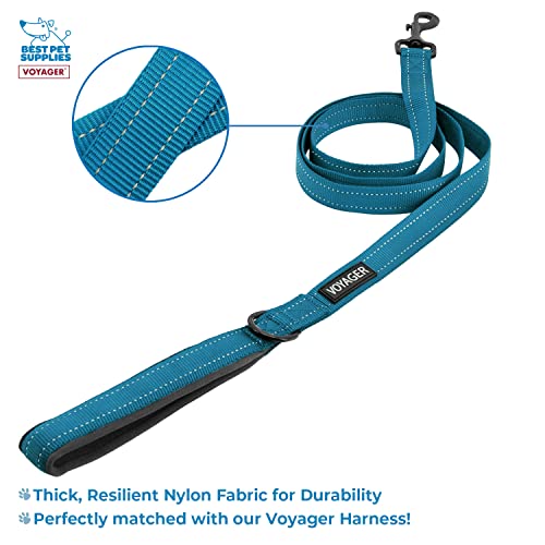 Voyager Step-in Lock Dog Harness w Reflective Dog Leash Combo Set including Neoprene Handle 5ft, Supports Small - Image 3