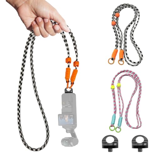 [Coollooda] �I�Y���|�P�b�g3 �J�����X�g���b�v 2�Z�b�g osmo pocket 3 �X�g���b�v ���[�v �i�C������ DJI OSMO Pocket 4/3 �X�g���b�v ��|���E���|���E�΂ߊ|���Ή� �����h�~ �������߉� �y�� ���ϋv �J�����p