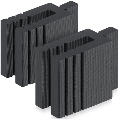 Image of 750 Pcs 1 /16 inch x 3-1 /2 inch Stack Shims Bulk Stackable Black Shims for Windows & Doors