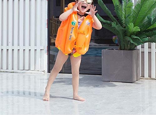 AVDHI Inflatable Swim Vest Safety Jacket, Children Aid Floater Life Vest, Life Saving Swimming Guard for Kids - Multicolor 1