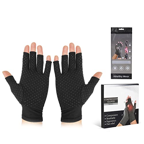 Luvas de Ciclismo de Meio Dedo, Pressão Uniforme que Promove a Circulação Sanguínea Montanhismo Luva