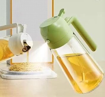 Vatukdy® 600 Ml Glass Cooking Oil Sprayer (Pack Of 1)_Bz_Cooking Oil Spray (Multicolour)
