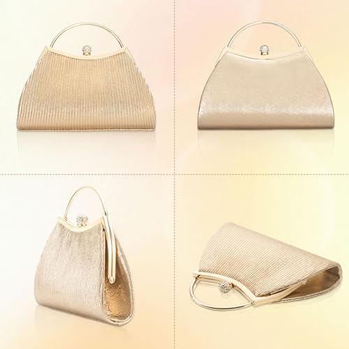 Image of Evening Purses for Women Sparkly Handbags with Chain Womens Evening Bag for Wedding Party Prom